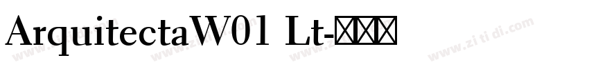 ArquitectaW01 Lt字体转换